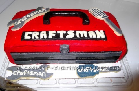 Craftsman Toolbox Cake for Handyman Dad 