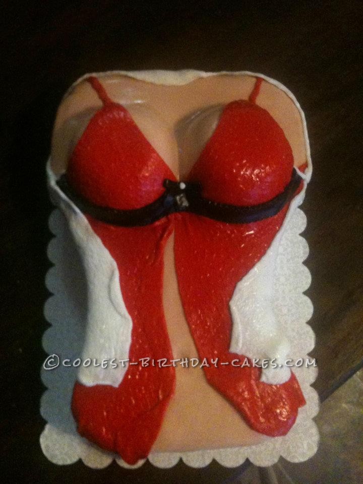 Easy Lingerie Boob Cake