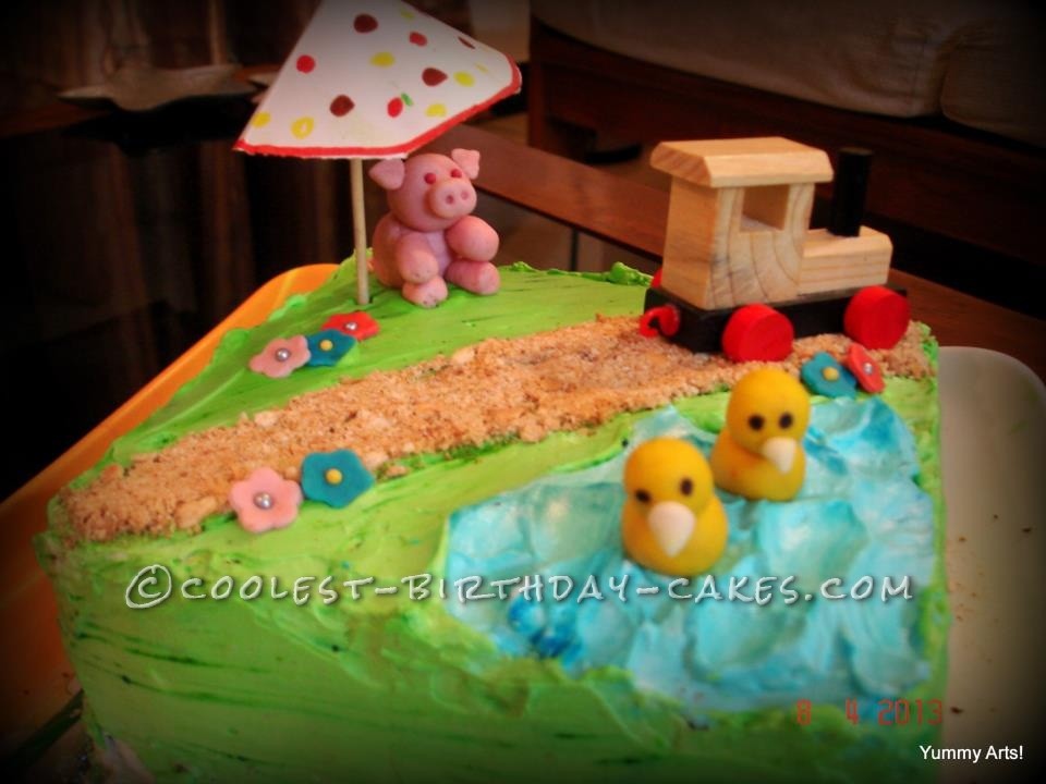 Farm Themed Birthday Cake