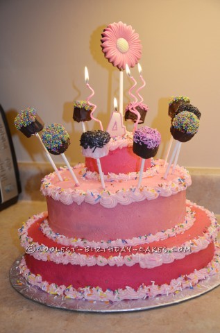 Coolest Princess Cake with Marshmallow Pops