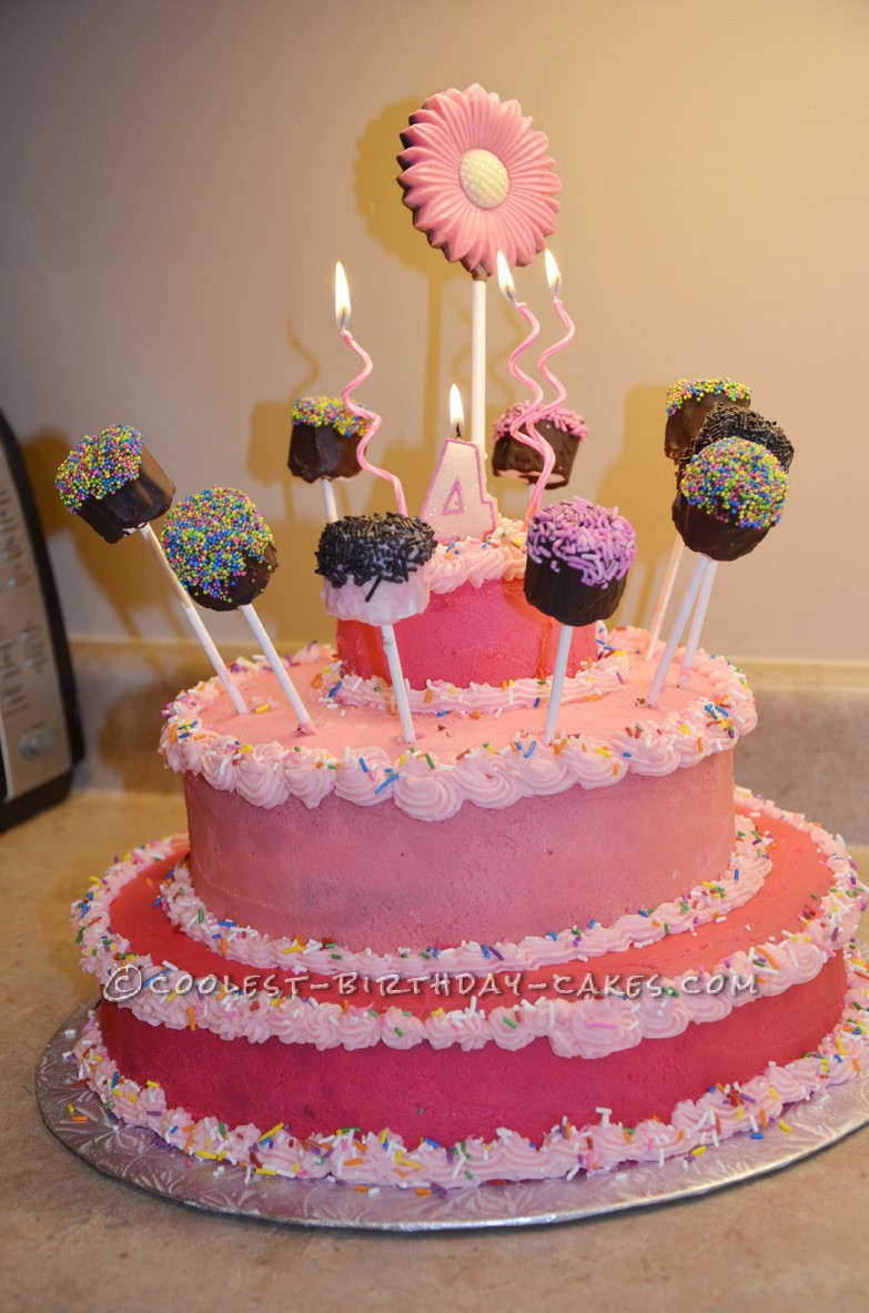 Coolest Princess Cake with Marshmallow Pops