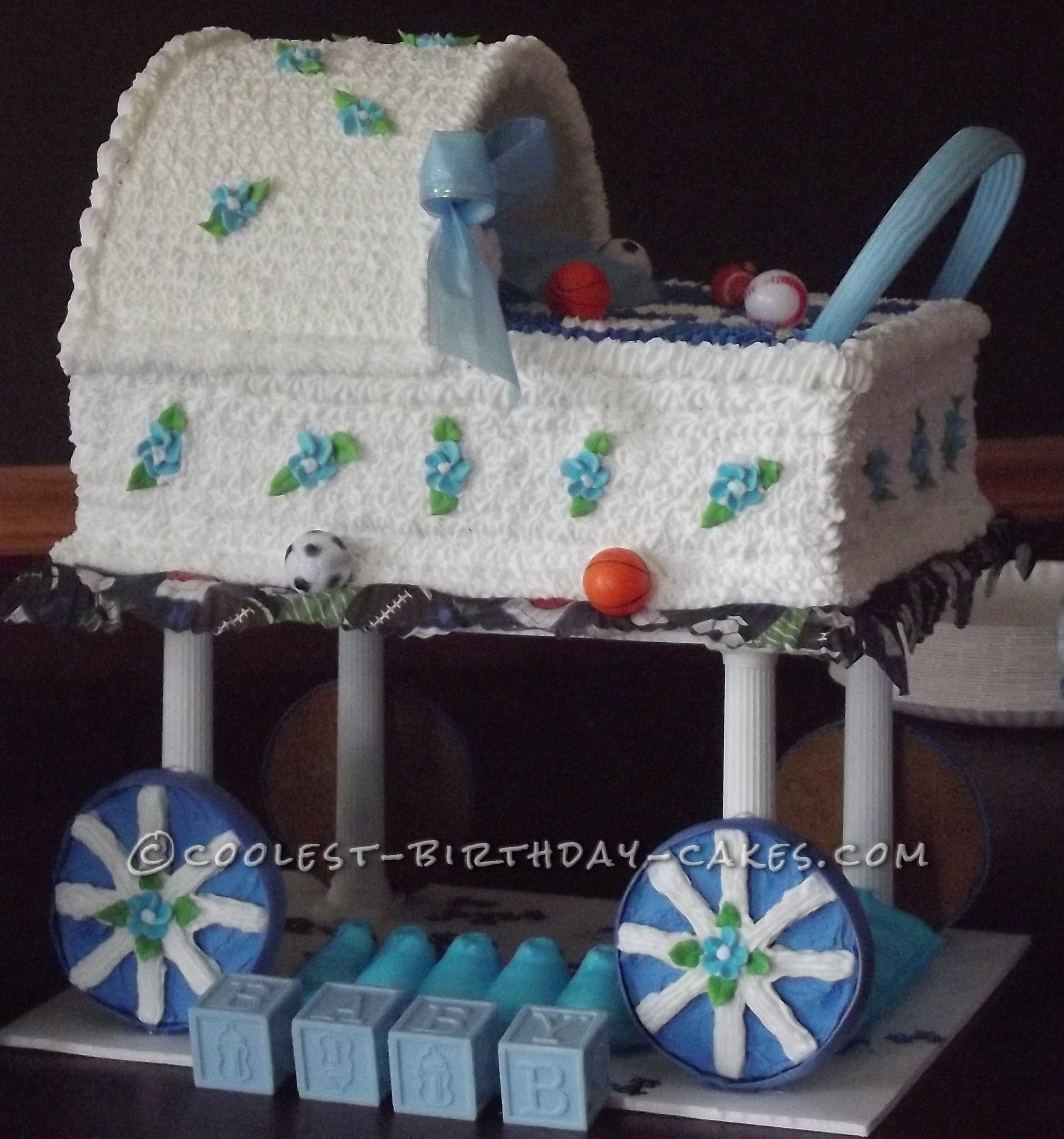 Special Baby Carriage Cake for a Special Mommy-To-Be