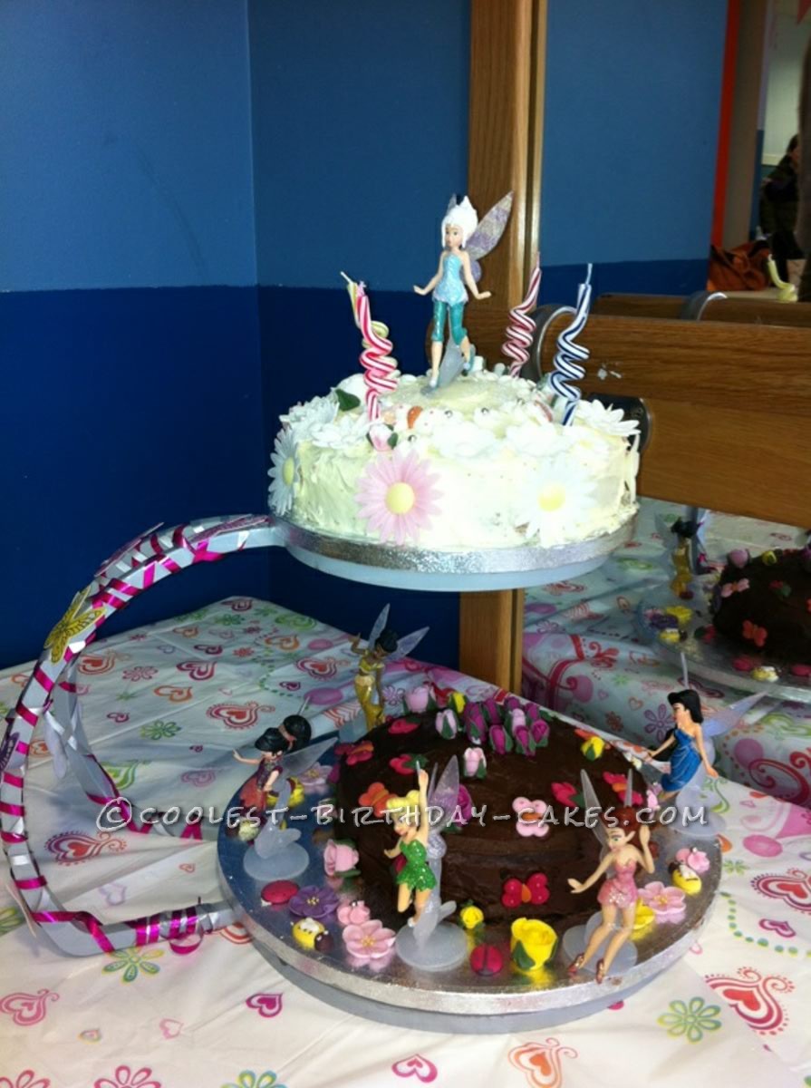 Tinkerbell Spring and Periwinkle Winter Cake