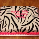 Coolest Zebra Print Cake