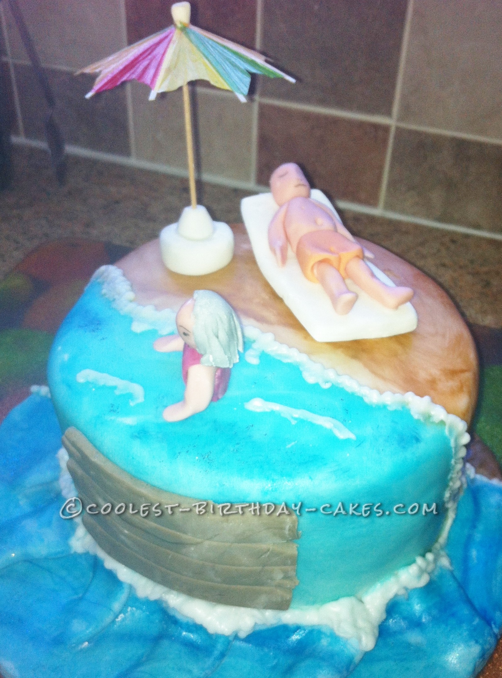 Coolest Beach Birthday Cake