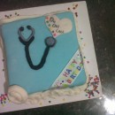 Coolest Doctor on Call Birthday Cake
