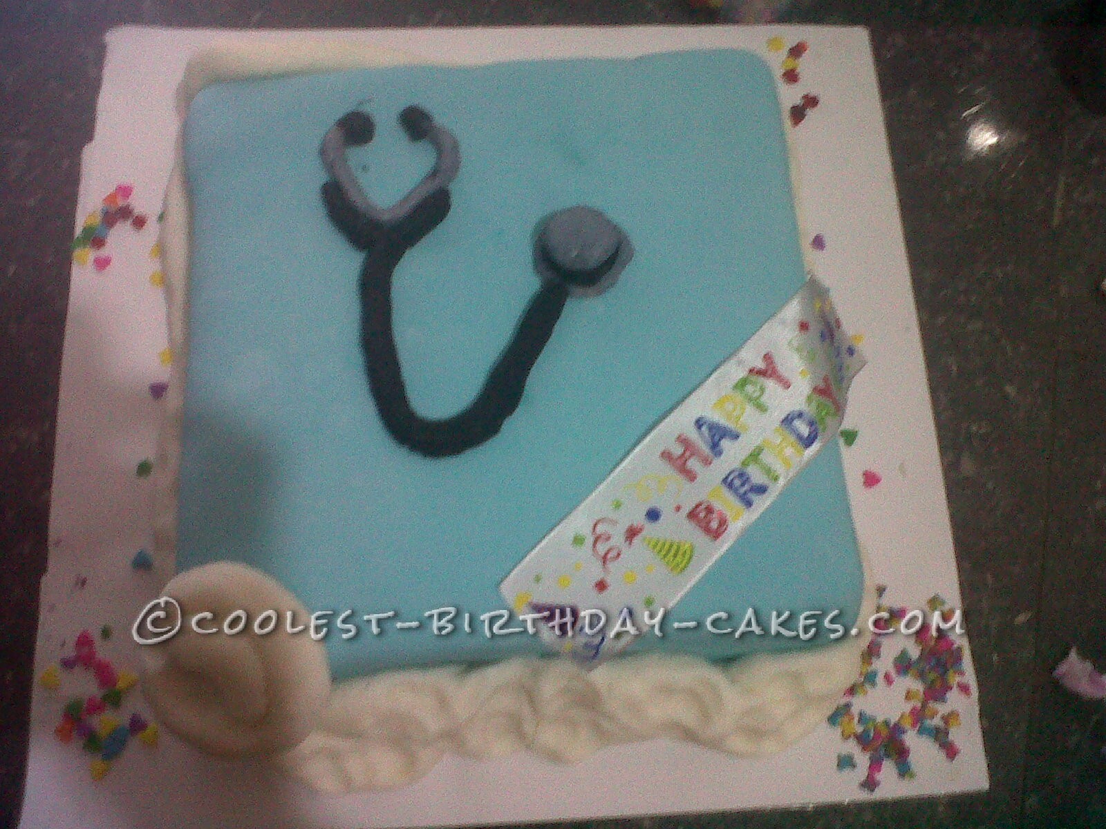Coolest Doctor on Call Birthday Cake