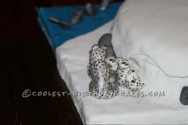 Snow Leopard Birthday Cake