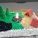 Coolest Summertime Fun Camping Cake