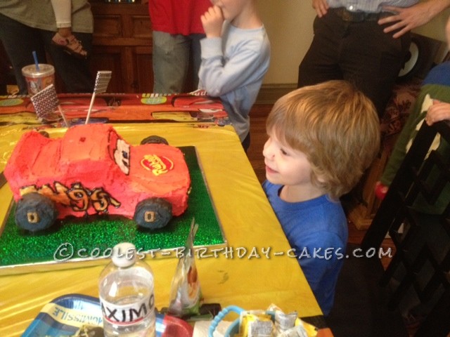 Coolest Lightening McQueen Birthday Cake