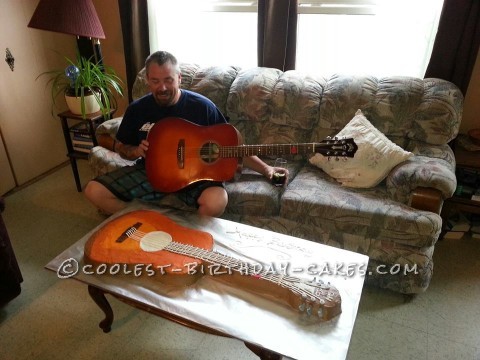 Coolest Guitar Birthday Cake -  Cool Party Cakes