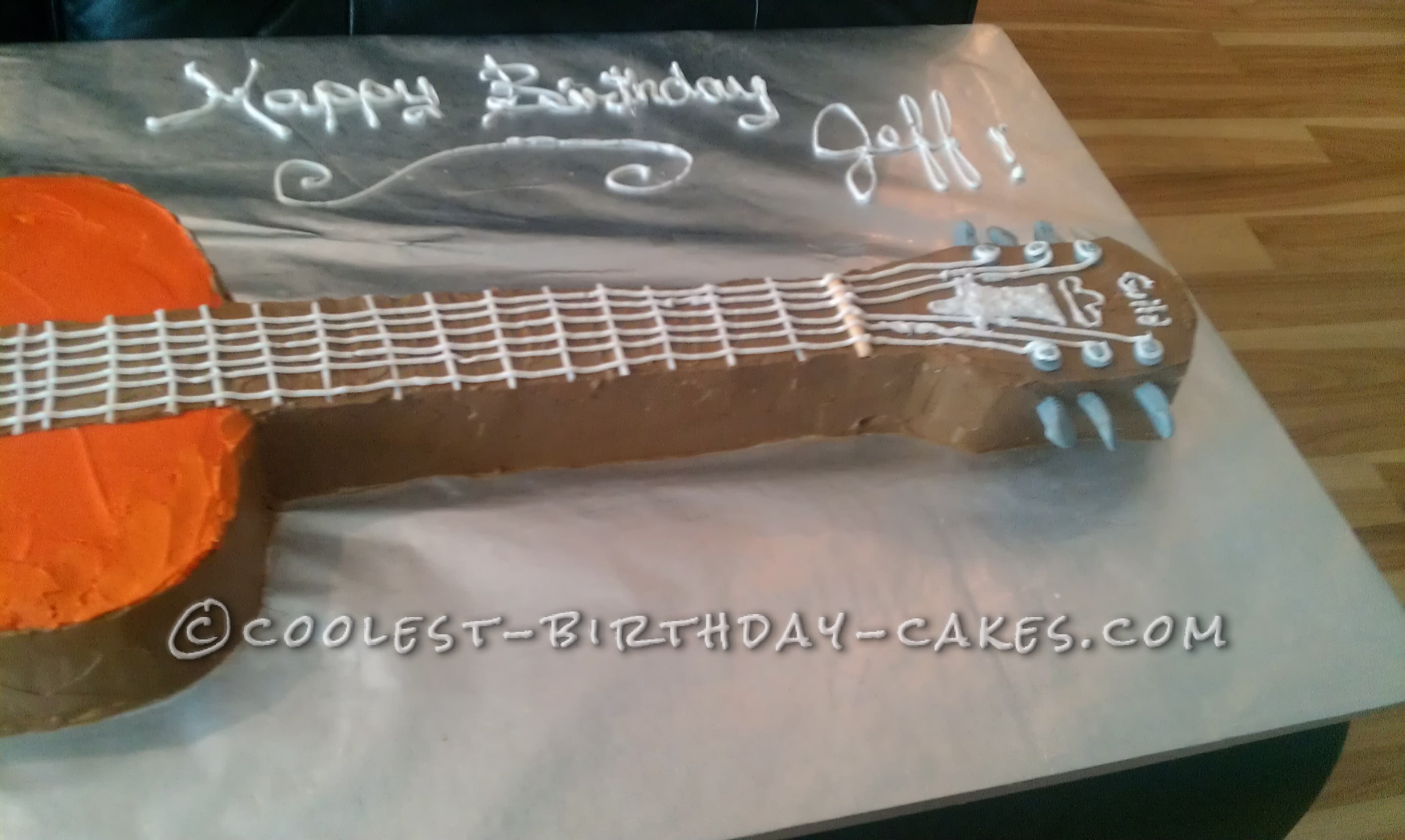 Coolest Guitar Birthday Cake