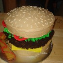 Coolest Cheeseburger and Fries Cake