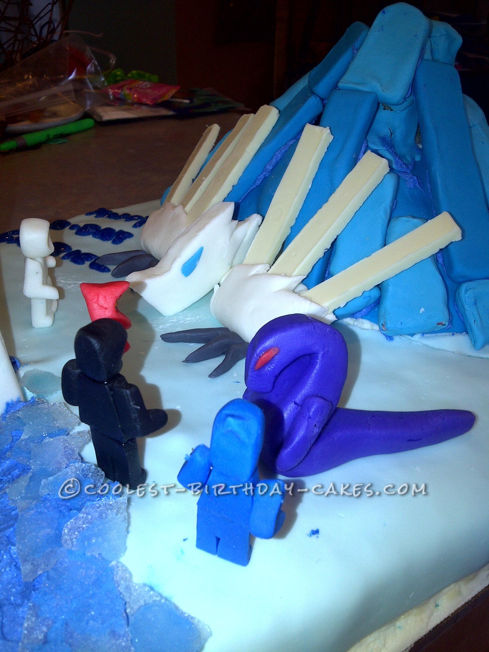Cool Ninjago and Dragon Birthday Cake