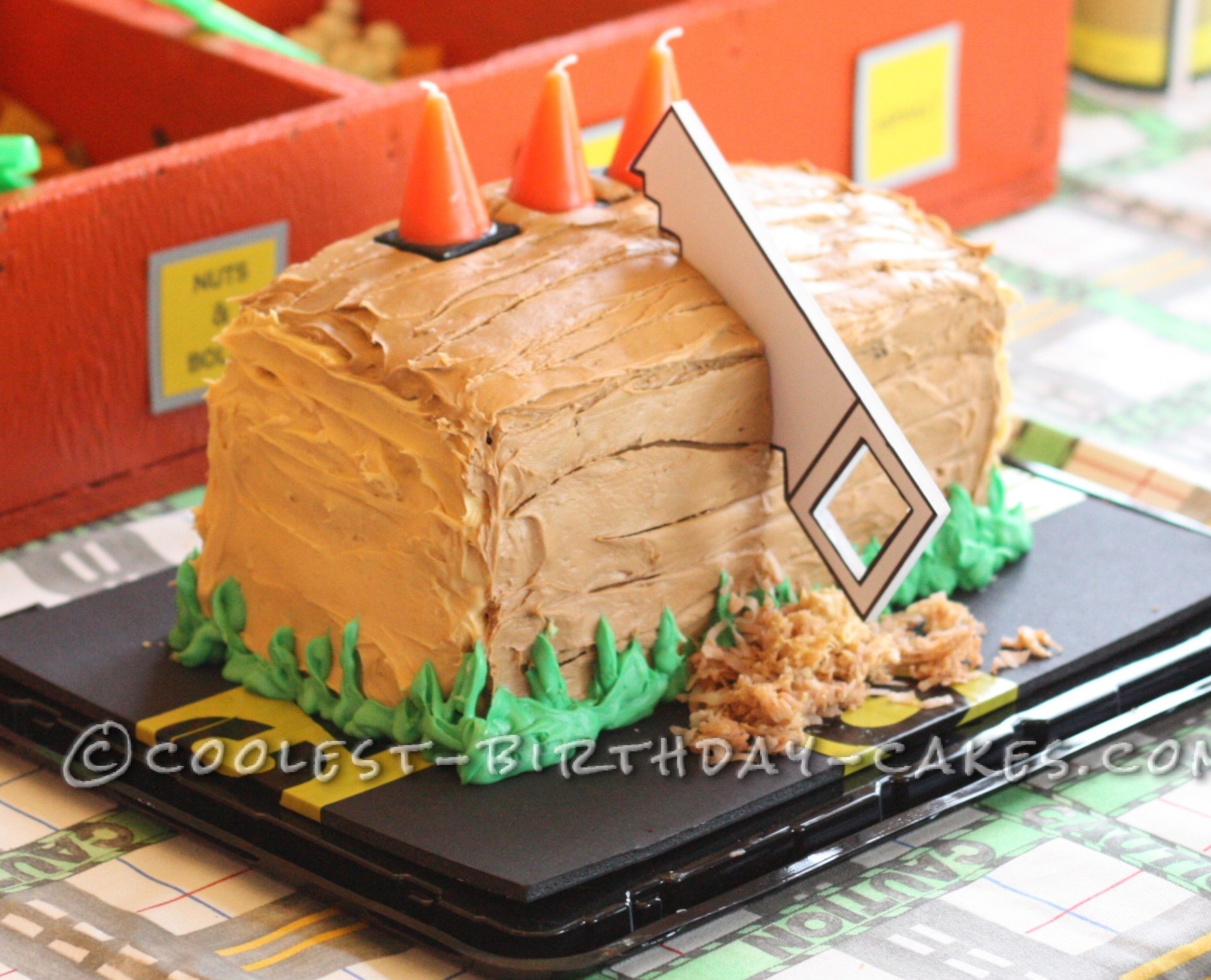 Coolest Block of Wood Birthday Cake