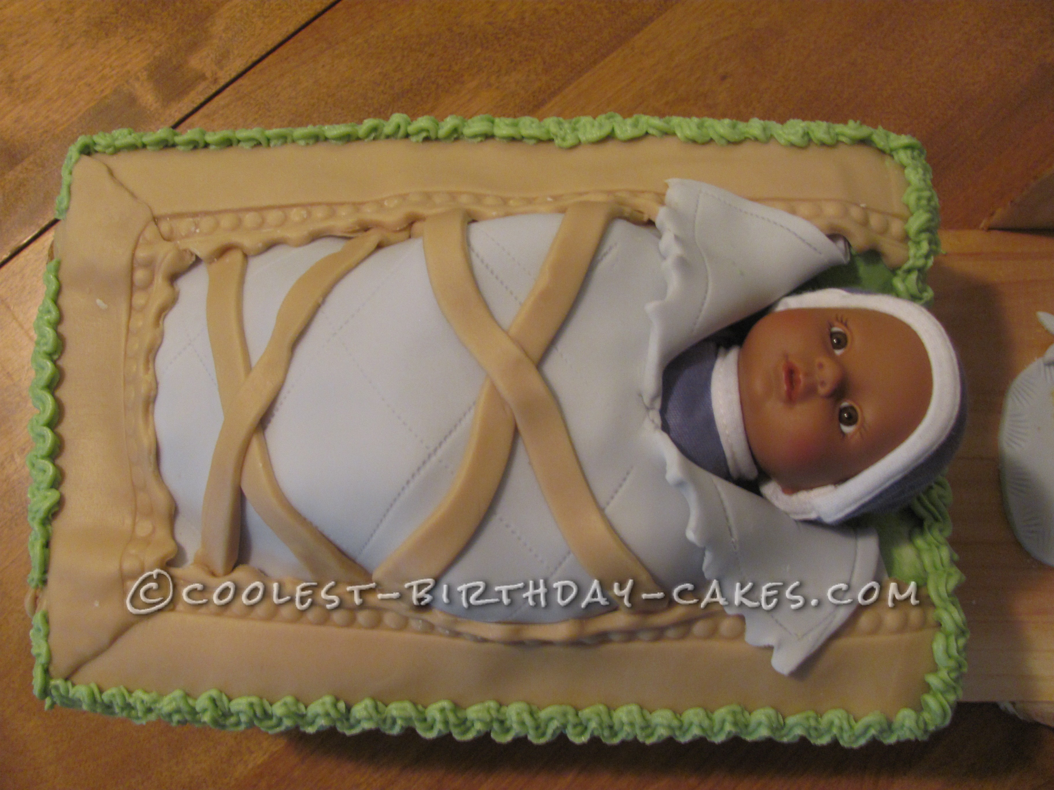 Coolest Cradle Board Baby Shower Cake