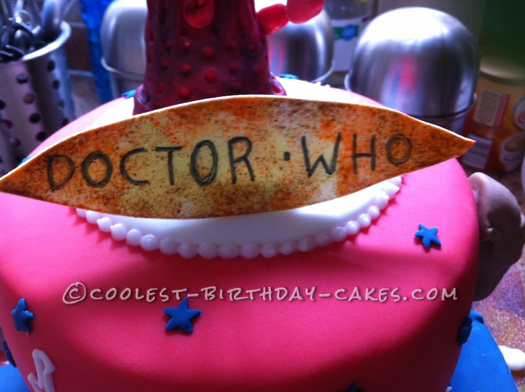 Coolest Dr Who Birthday Cake
