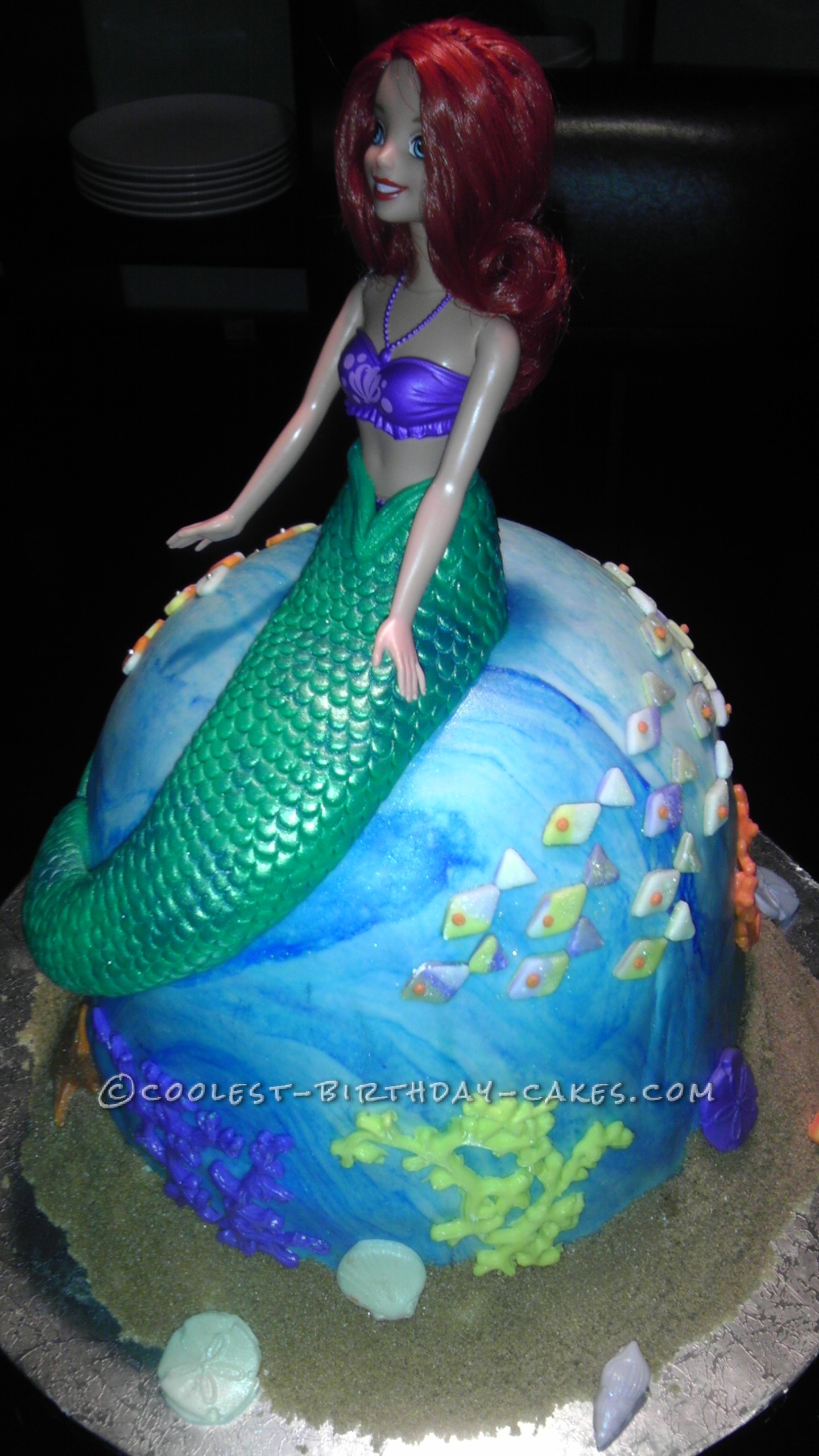 Coolest Princess Ariel Birthday Cake