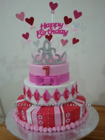 Coolest Three Tiered Princess Cake