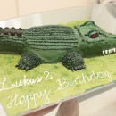 Coolest Crocodile Cake for 2-Year Old
