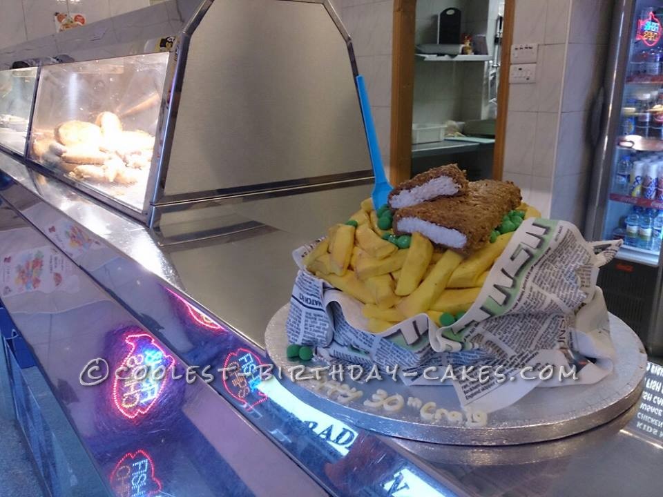 Coolest Fish 'n Chips Cake