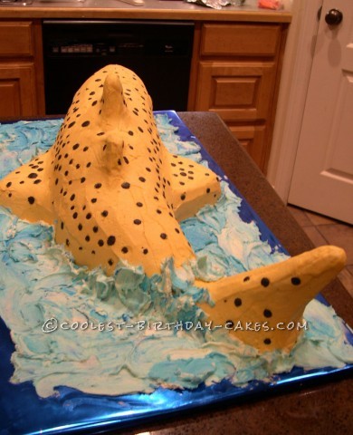 Coolest Leopard Shark Birthday Cake