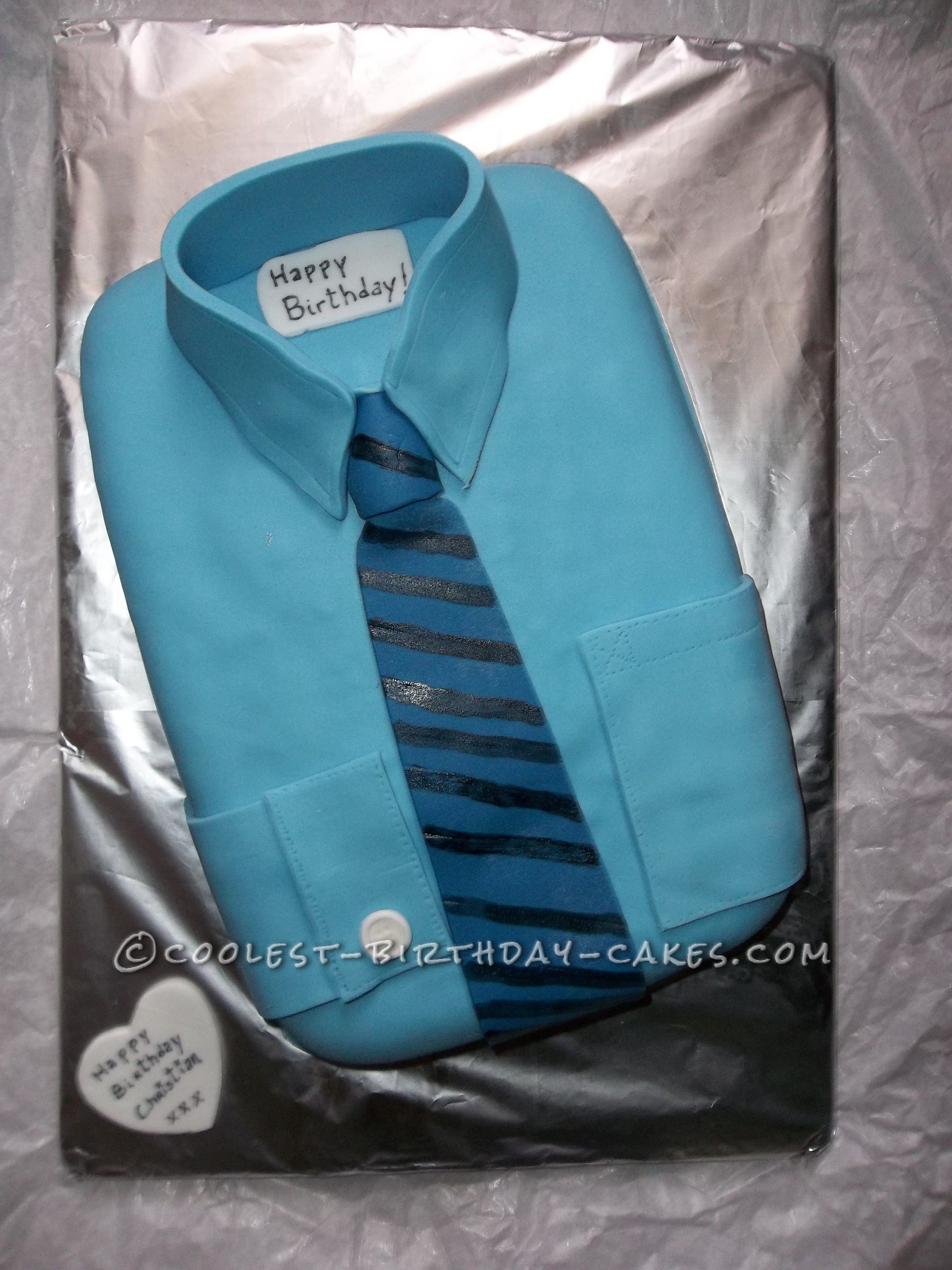 Coolest Shirt Cake With Inter FC Tie