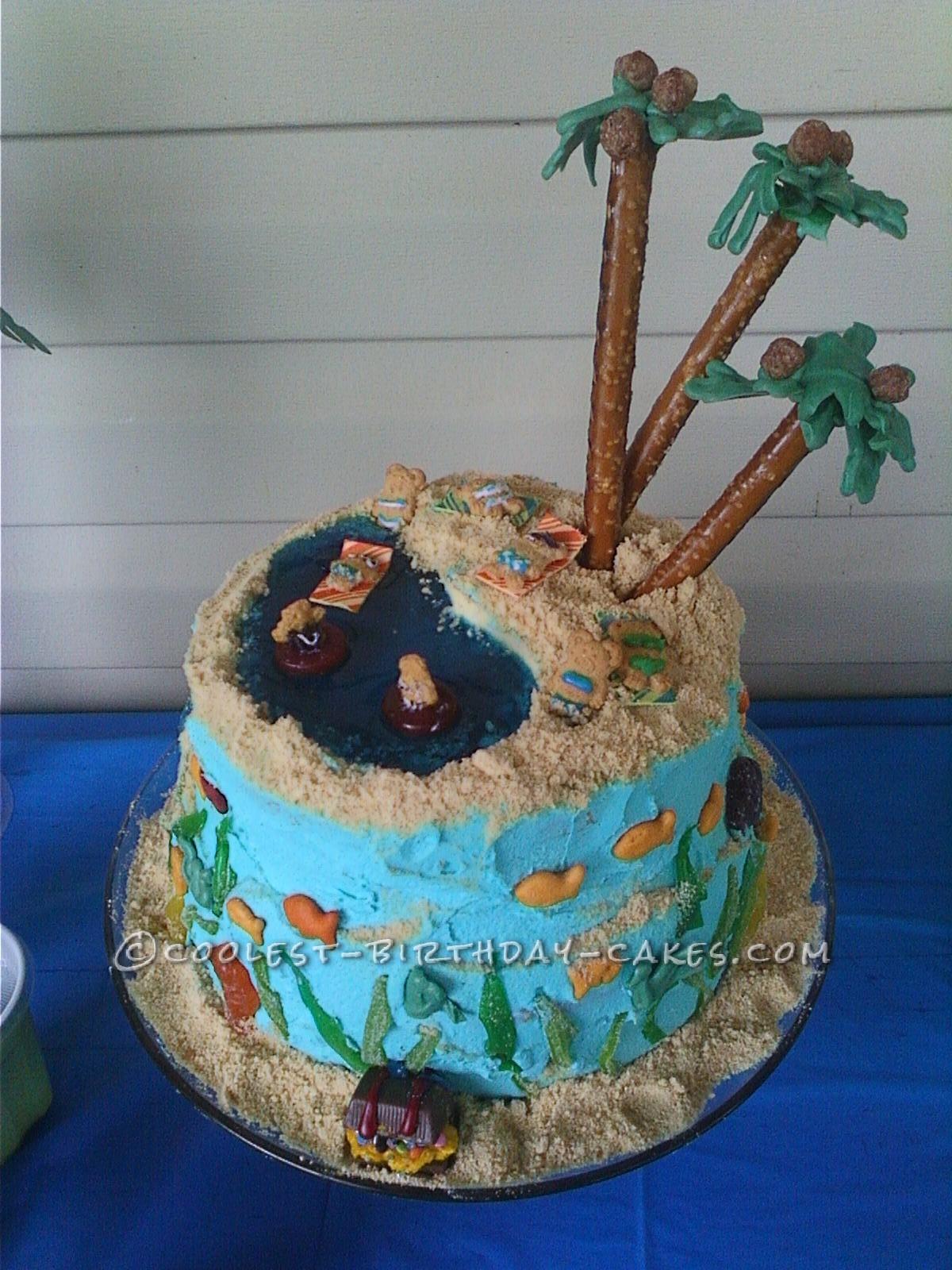 Kid Friendly BeachThemed Cake