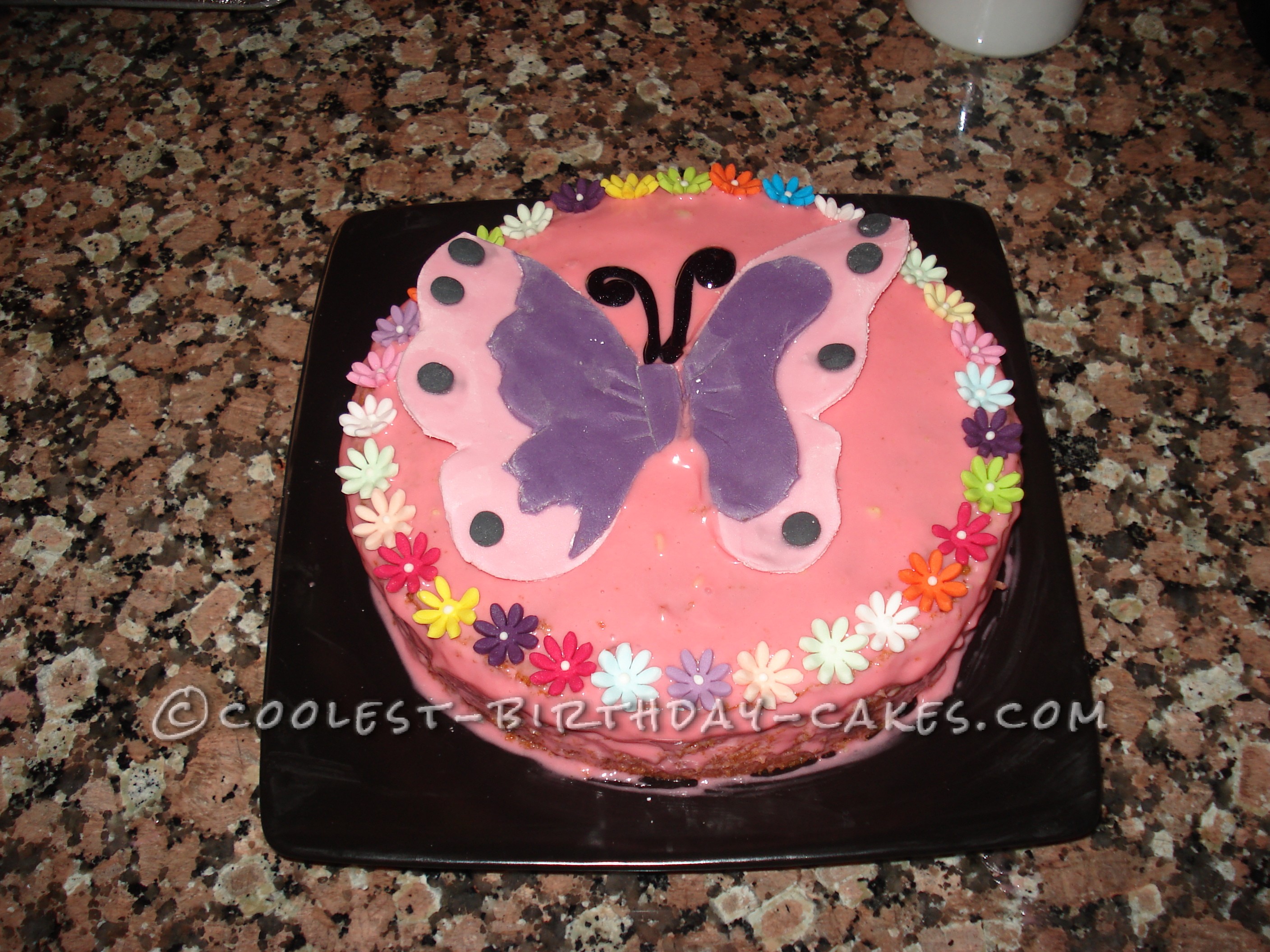 3D Butterfly Birthday Cake
