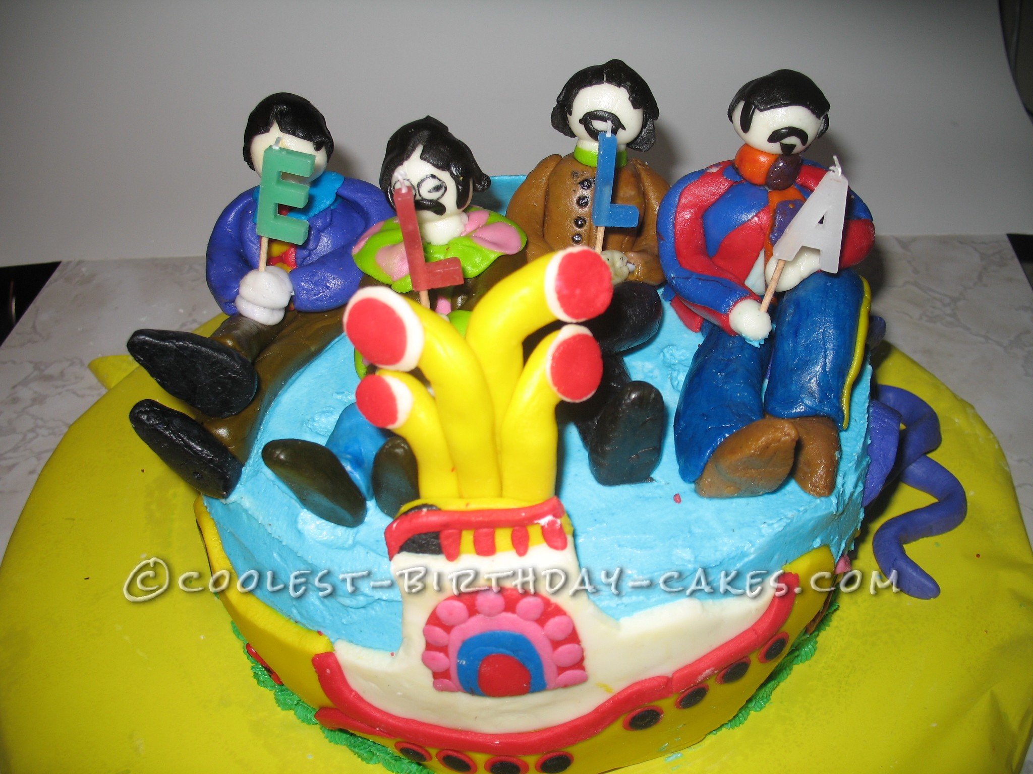 Coolest Beatles Birthday Cake