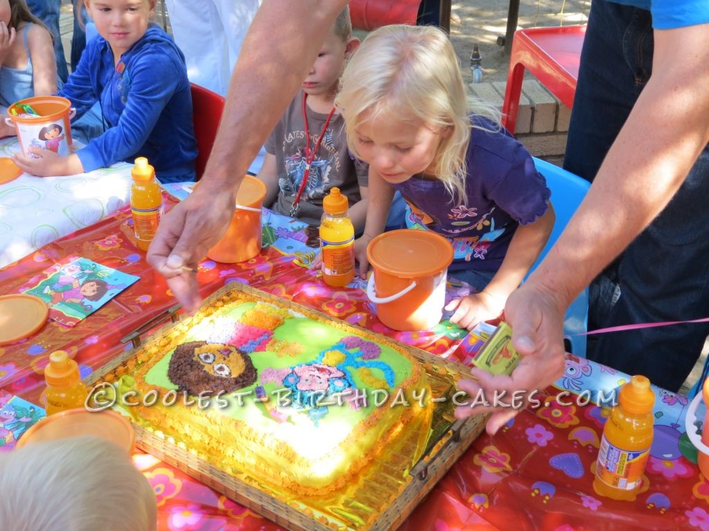 Coolest Dora and Boots Birthday Cake