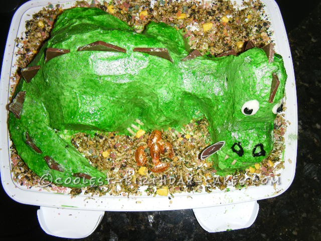 Cool Dinosaur Cake for my Grandson's 5th Birthday