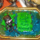 Minecraft Cupcake Cake