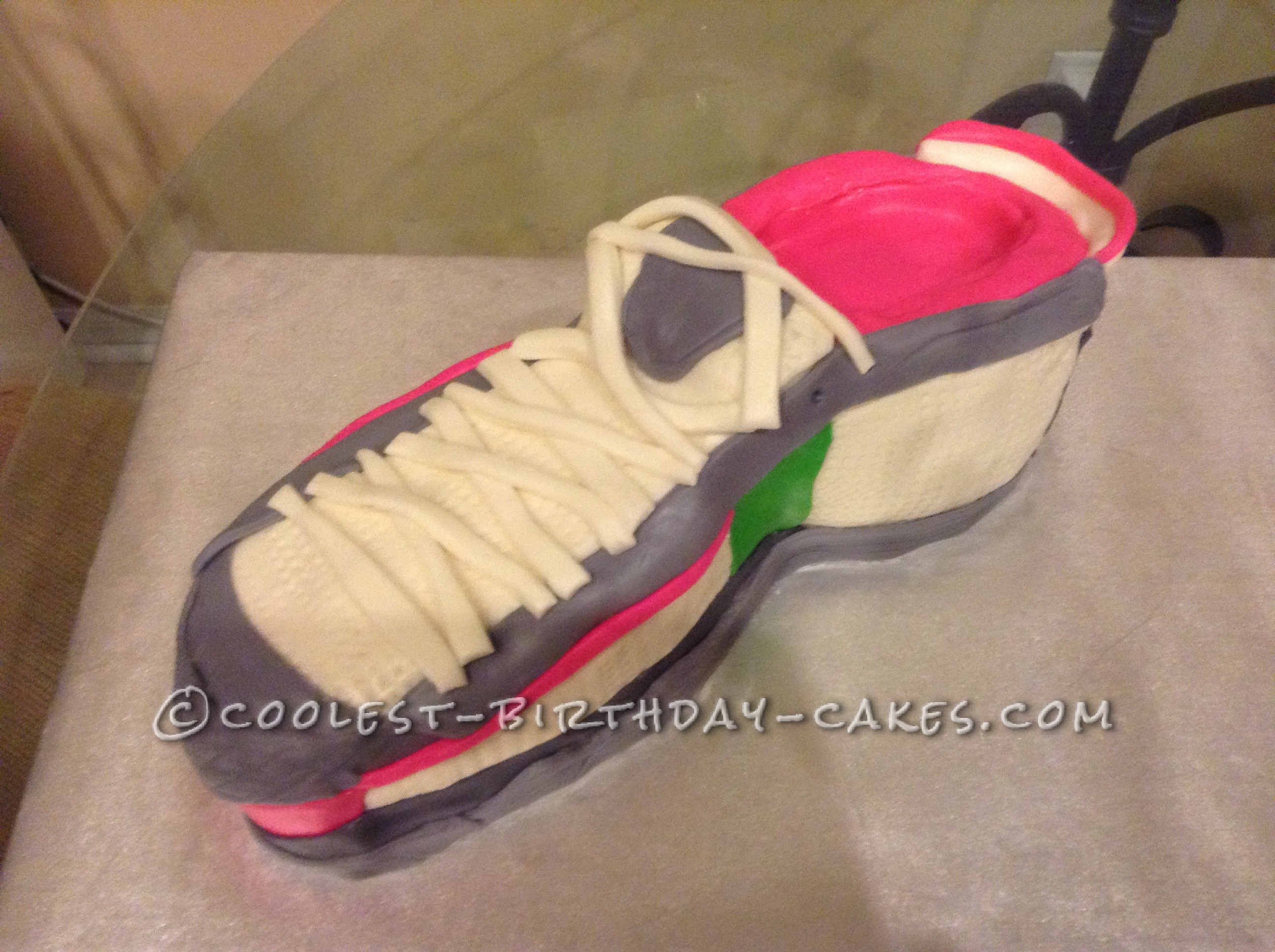 Coolest Running Shoe Cake for 40 and Fabulous Marathoner