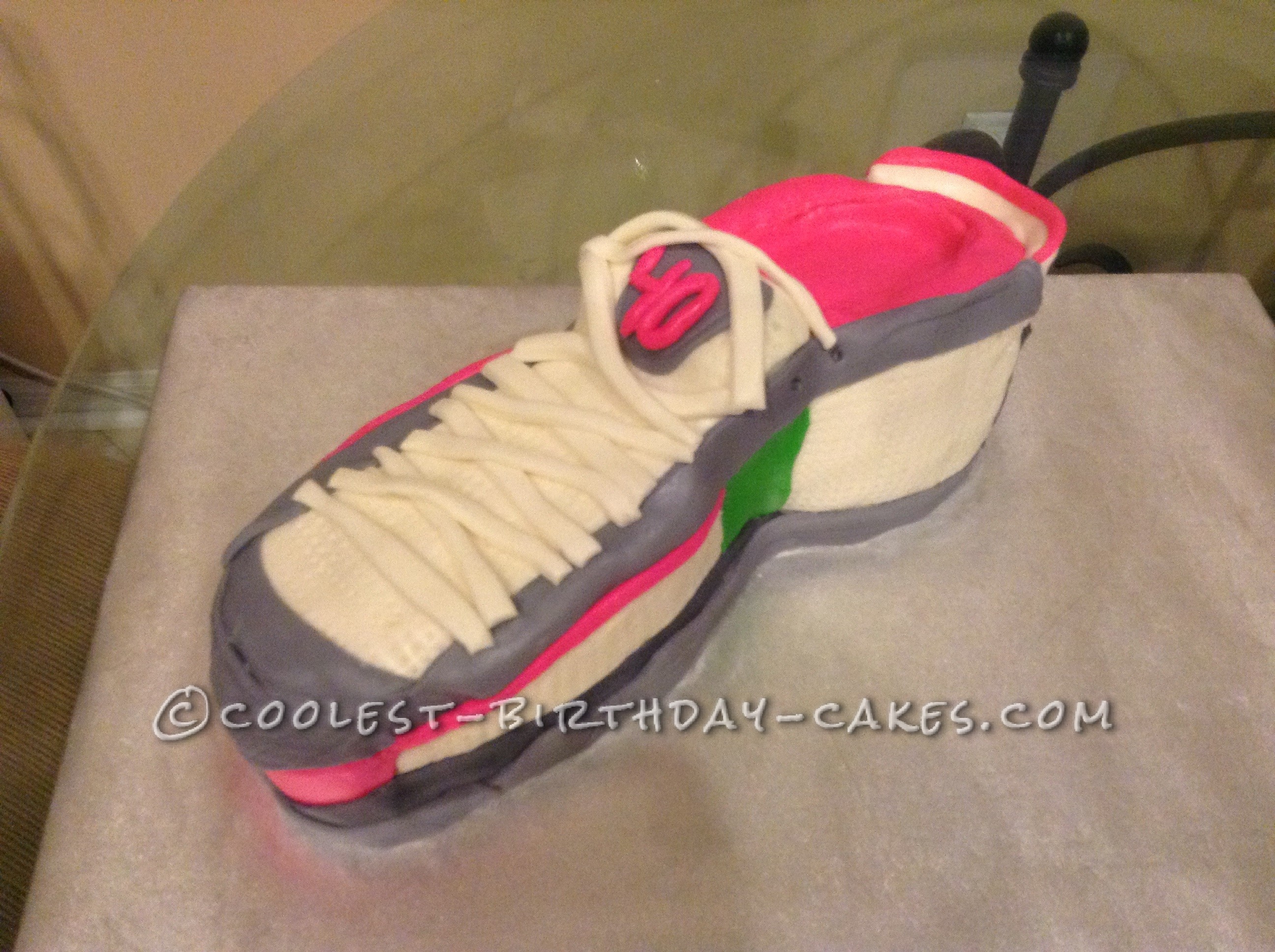 Coolest Running Shoe Cake for 40 and Fabulous Marathoner
