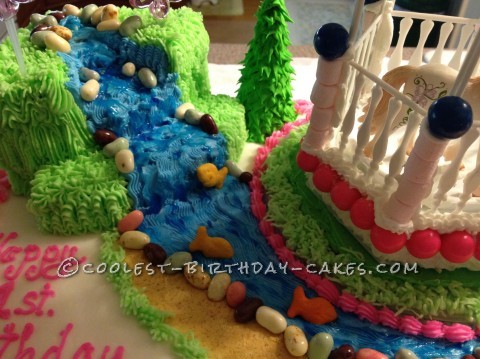 Sweetest Unicorn and Gazebo 1st Birthday Cake 