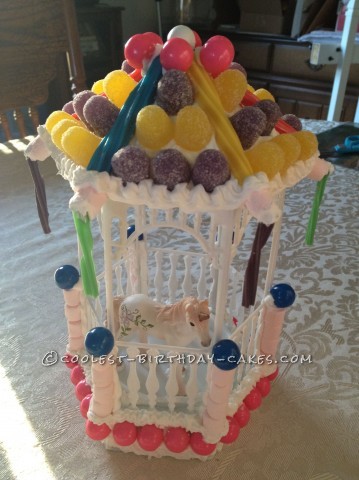 Sweetest Unicorn and Gazebo 1st Birthday Cake 