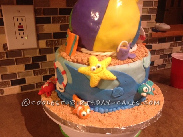 Coolest Beach Party Birthday Cake