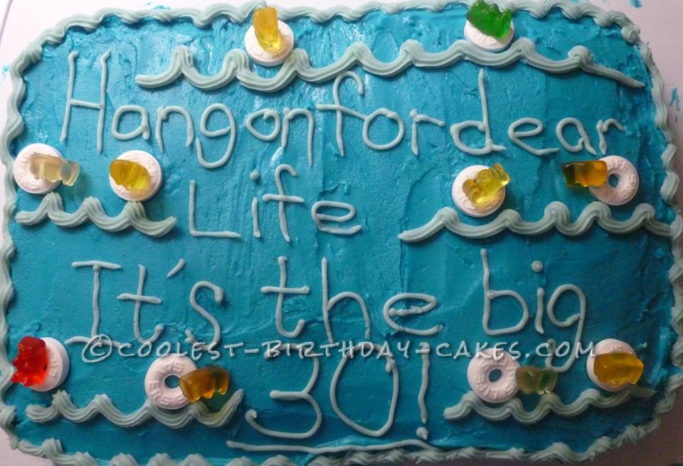 30th Birthday Ocean Life Savers Birthday Cake