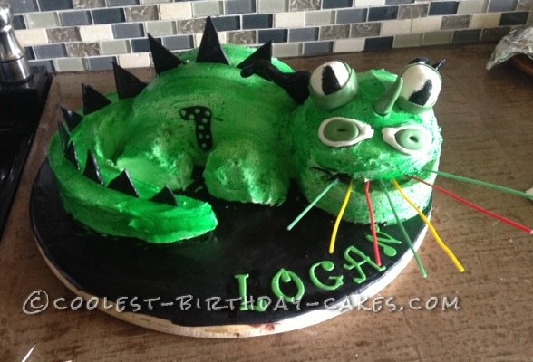 Coolest Fire Breathing Dragon Cake