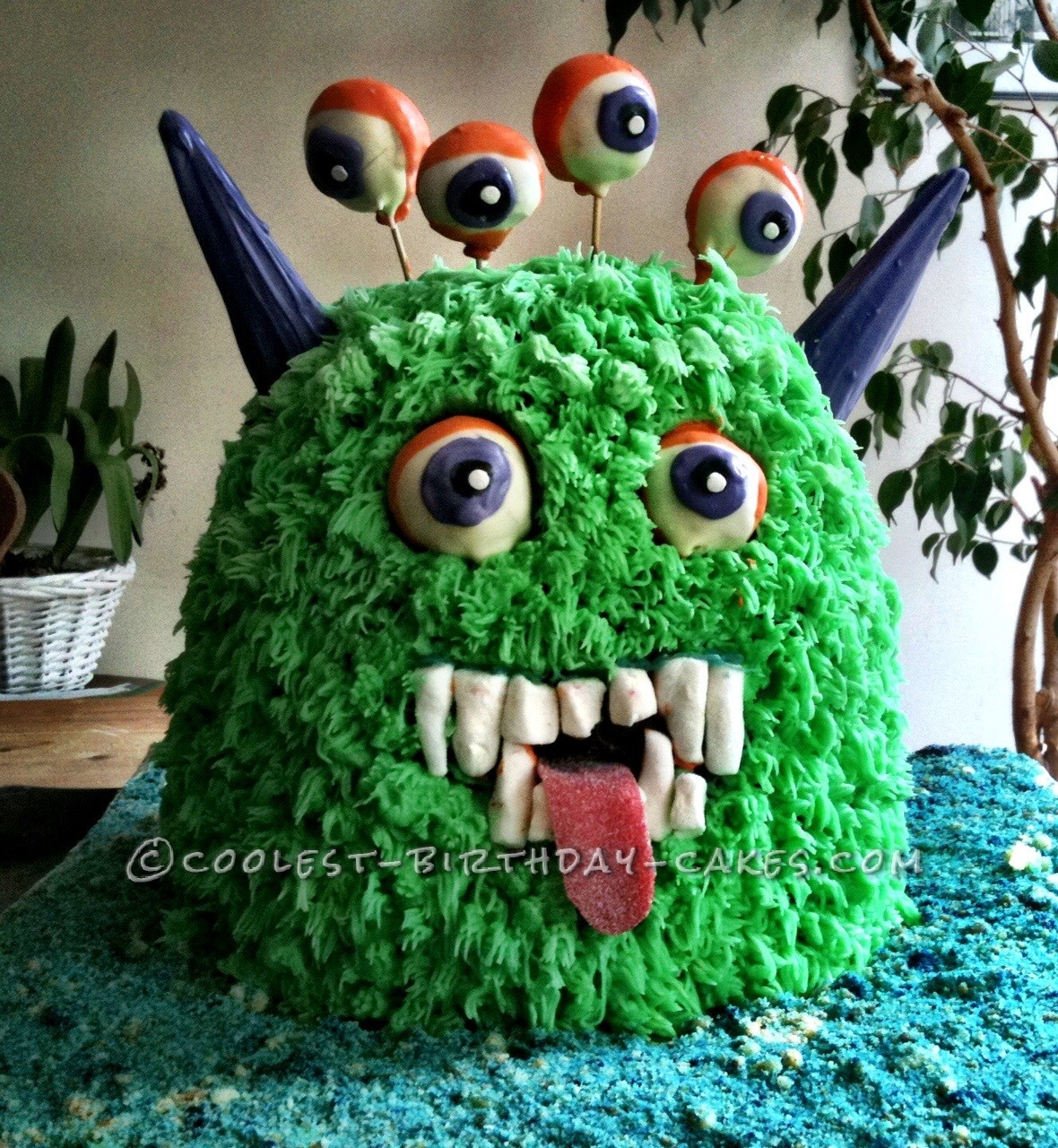 Cool Googly Eyed Monster Cake
