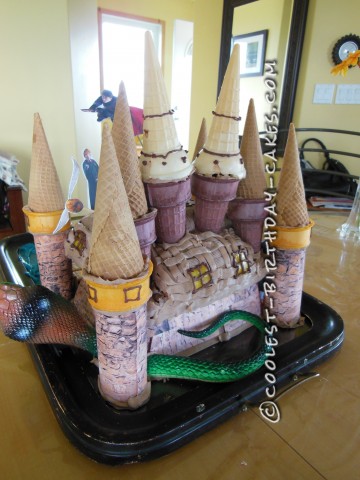 Awesome Hogwarts Ice Cream Cone Cake