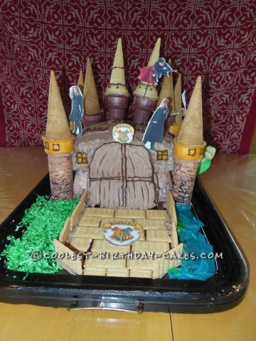 Awesome Hogwarts Ice Cream Cone Cake