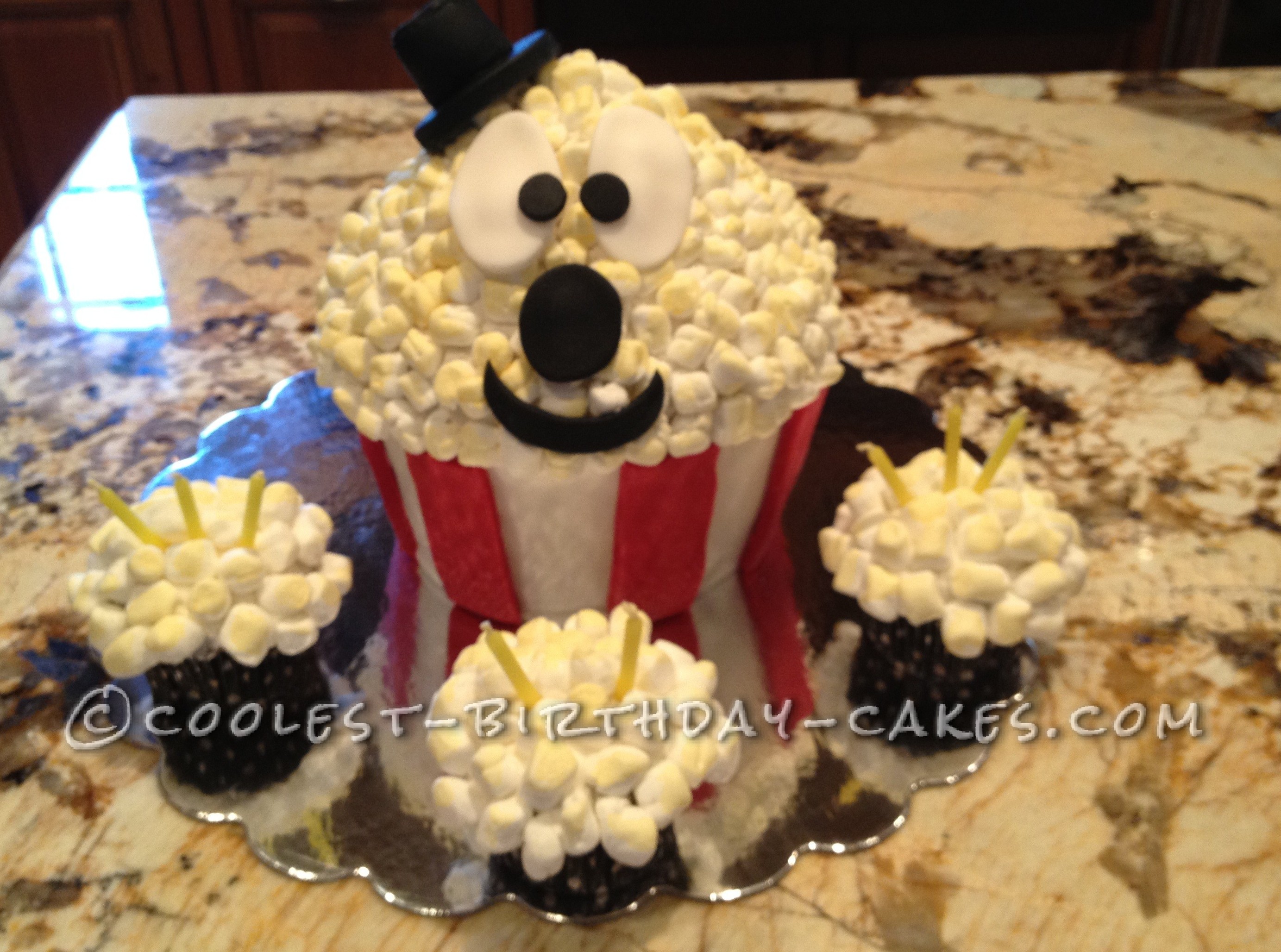 Coolest Popcorn Cake for Movie Themed Birthday