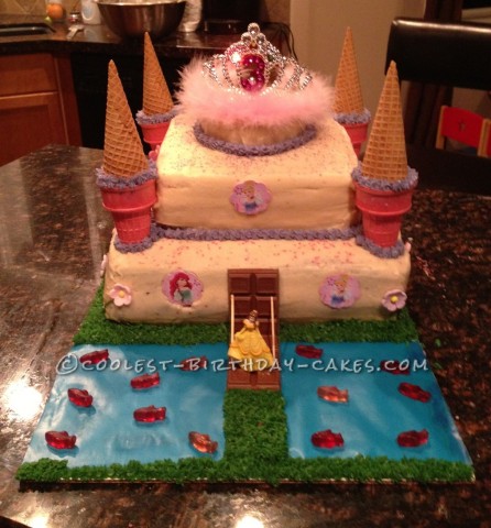 Coolest Princess Castle Birthday Cake 