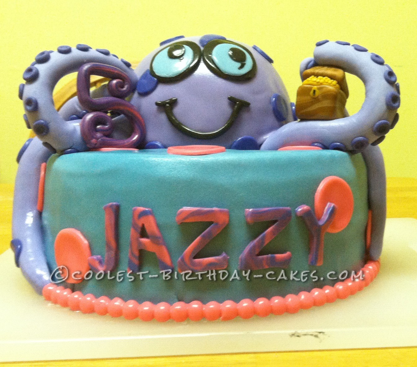 Red Velvet Octopus Birthday Cake