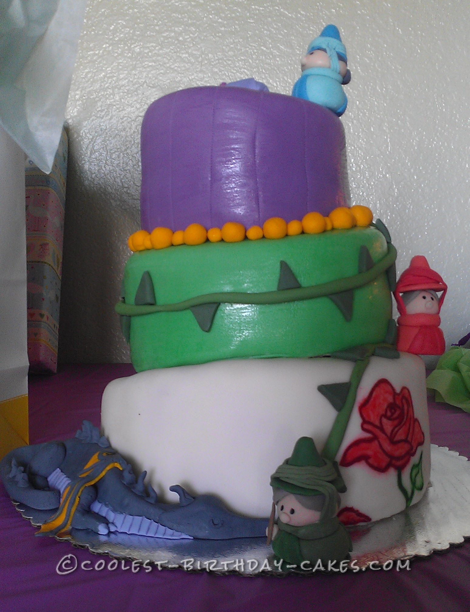 Coolest Sleeping Beauty Baby Shower Cake