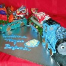 Coolest Thomas the Train Baby Shower Cake