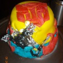 Coolest Transformers Cake - Destroyed by Scorponok