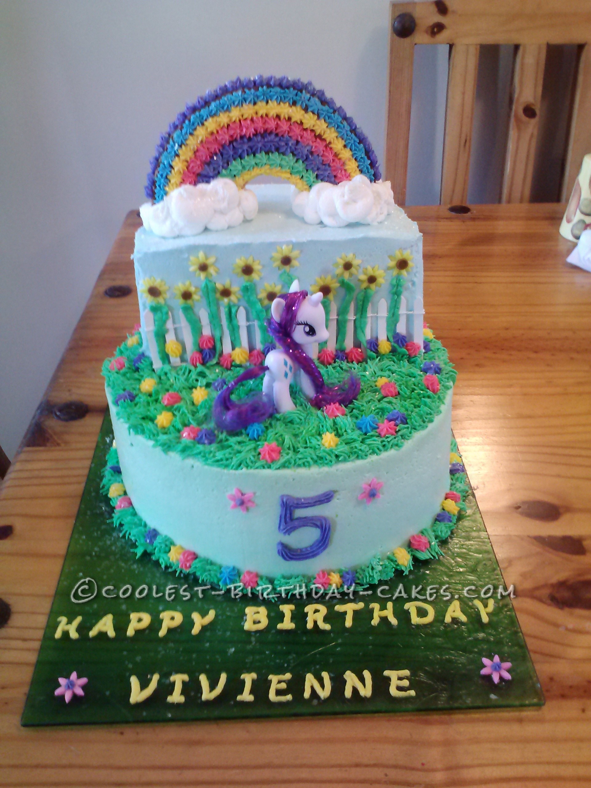 Coolest Unicorn Rainbow Cake